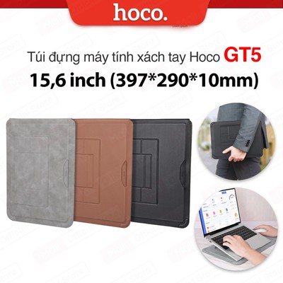 Túi đựng máy tính xách tay đa năng 15,6 inch Hoco GT5 có ngăn đựng,khóa từ, giá đỡ phía sau, điều chỉnh chiều cao