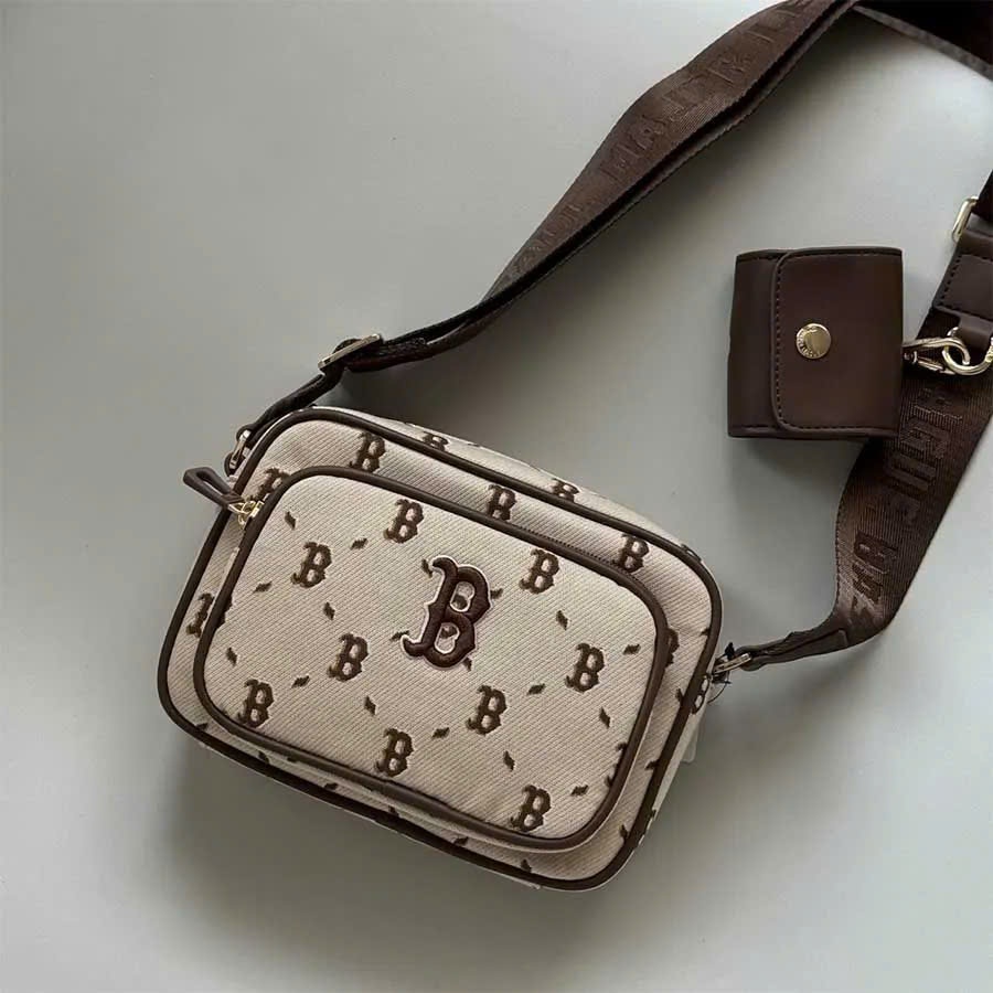 [Auth] Túi đeo chéo MLB KIDS Diamond Monogram Logo B/NY - MLB CHÍNH HÃNG - 7ACRMDH5N