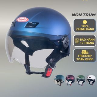 Mũ bảo hiểm 1/2 andes 109 kính - bảo hành 12 tháng - lót tháo vệ sinh dễ dàng