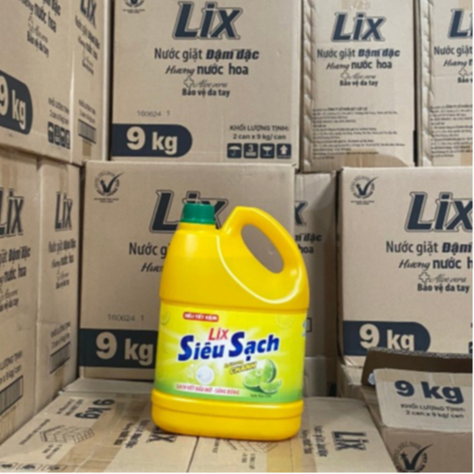 Nước Rửa chén Lix Siêu sạch 3,5KG