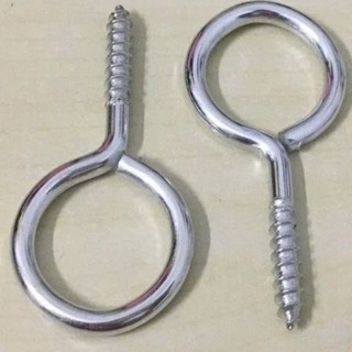 Khoen móc tròn vặn inox 304 không rỉ sét, khoen hàn đủ size