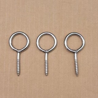 Khoen móc tròn vặn inox 304 không rỉ sét, khoen hàn đủ size