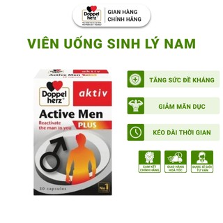 Viên Tăng Cường Sinh Lý Nam Doppelherz Aktiv Active Men Plus Hỗ Trợ Tăng Cường Sinh Lực 30 Viên/Hộp
