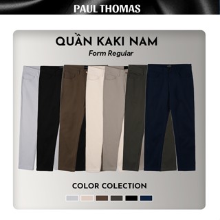 Quần Kaki Nam PAUL THOMAS  Mẫu Túi Jean Form Regular, Kaki Cao Cấp Co Giãn Thấm Hút Mồ Hôi Tốt