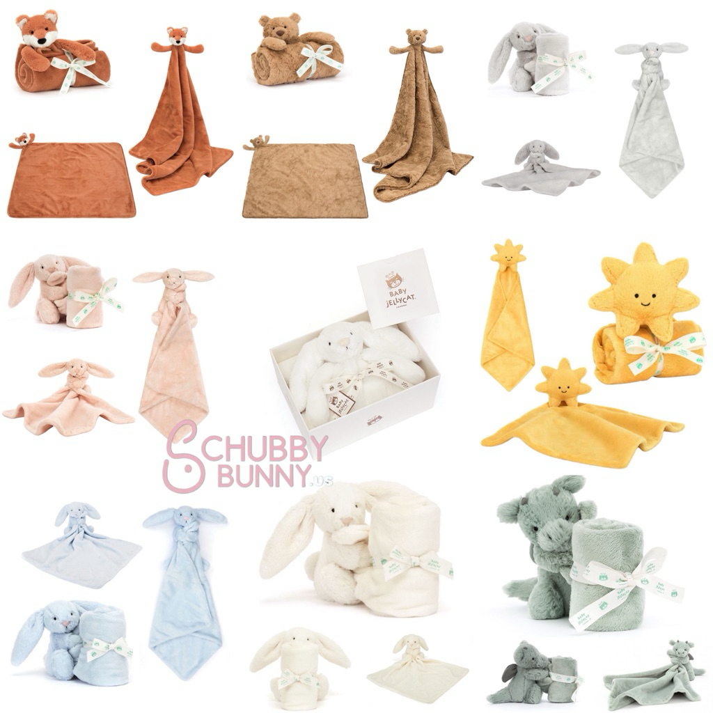 [CHÍNH HÃNG] JELLYCAT SOOTHER / BLANKIE - KHĂN / MỀN ( CHĂN ) XOA DỊU BABY