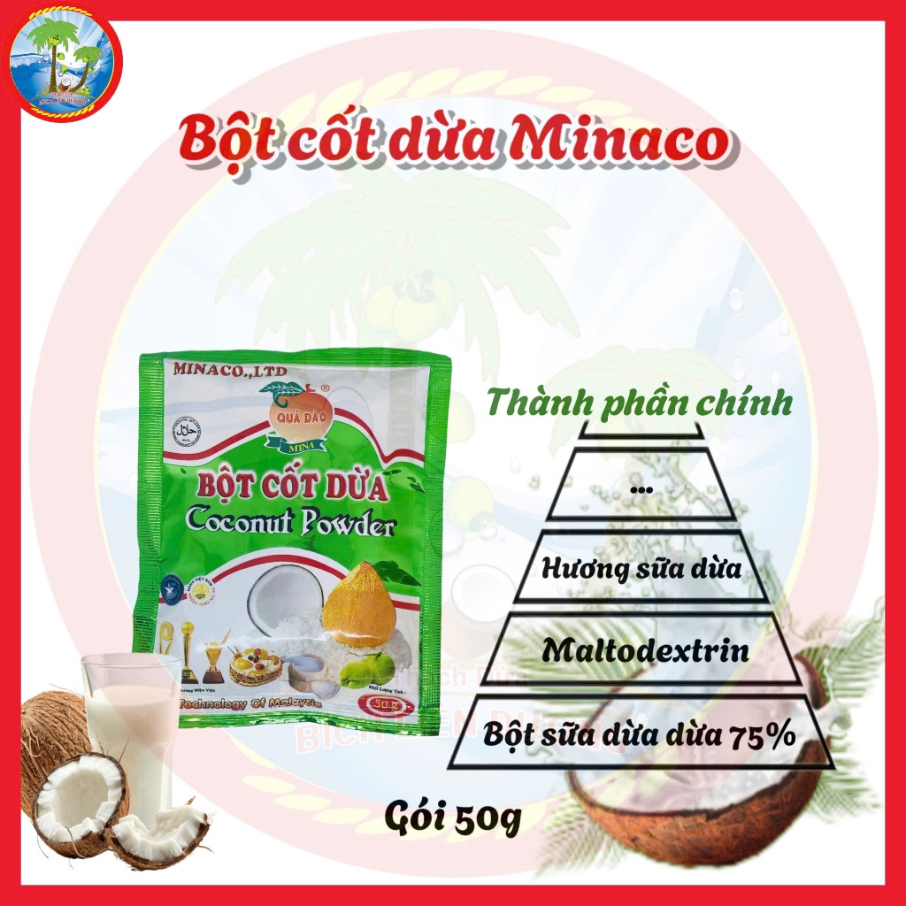 BỘT CỐT DỪA COCONUT POWDER [50G]