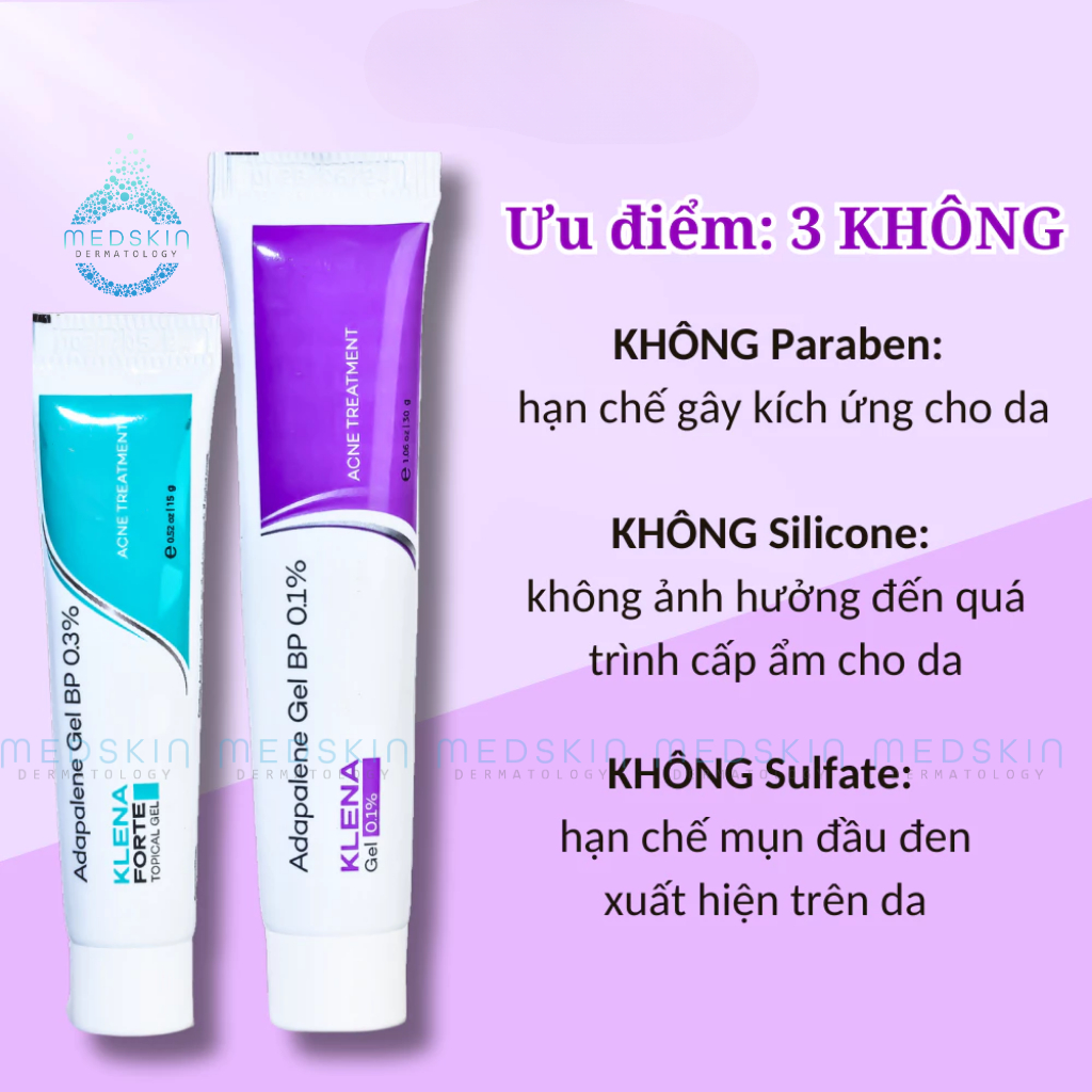 Gel Chấm Mụn Adapalene Klena - Hỗ Trợ Giảm Mờ Thâm, Mụn Ẩn, Mụn Trứng Cá, Cải Thiện Làm Sáng Da