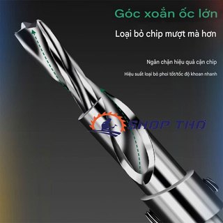 Mũi khoan thép gió 2 tầng , mũi khoan tầng, mũi khoan bậc HSS
