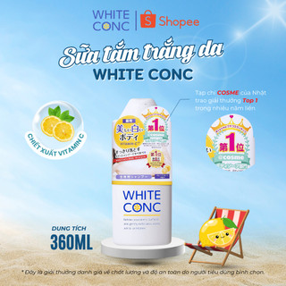 Sữa tắm trắng da toàn thân Body Vitamin C White Conc Nhật Bản 150ml/360ml/600ml