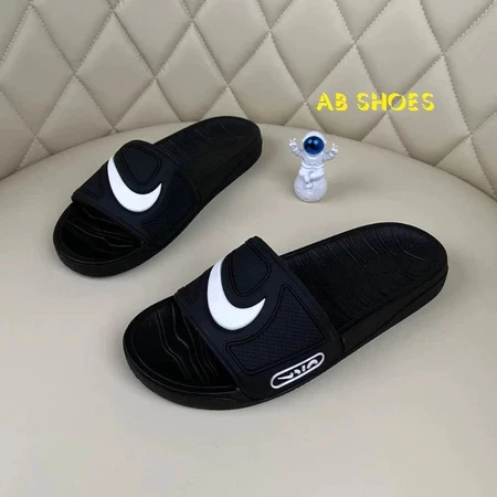 🔥Hot🔥Dép Nam Boy Phố Quai Ngang Phối vệt vàng, trắng, Đế Cao Su Non 2 Lớp Chống Trơn