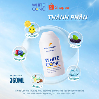 Sữa tắm trắng da toàn thân Body Vitamin C White Conc Nhật Bản 150ml/360ml/600ml