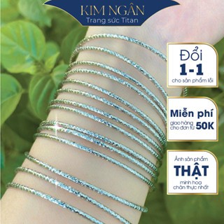 [KHÔNG KHOÁ ]  ximen Titan kim cương Trắng -BỀN MÀU TRỌN ĐỜI - không hoen  gỉ -ximen bạch kim  trang