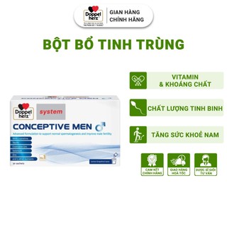Bột Uống Bổ Tinh Trùng Doppelherz Conceptive Men Hỗ Trợ Sức Khoẻ Nam Giới Mong Muốn Có Con 30 Gói