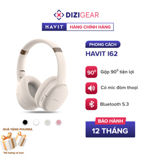 [Tặng quà Phurba] Tai Nghe Headphone HAVIT i62, Driver 40mm, Bluetooth 5.3, Nghe Đến 20H - Chính Hãng Dizigear