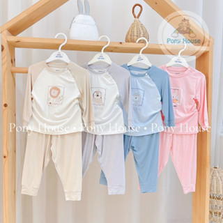 Bộ Dài Tay MBB Chất Bamboo Mềm Mại Cho Bé Trai Bé Gái - Minh Baby Mặc Điều Hòa, Thu Đông 2025