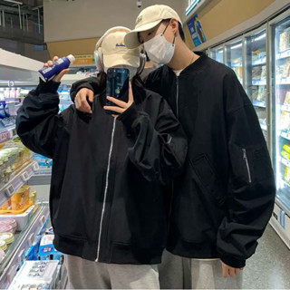 Áo Khoác Bomber Jacket Tay Nhún Chống Nhăn, Chất Vải Dù Mịn Mát, Form Oversize Cực Trendy, Khoác Bomber Local Brand Quốc