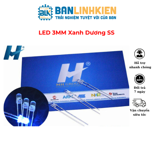 Combo 30 Chiếc 3MM Xanh Dương Siêu Sáng   BANLINHKIEN