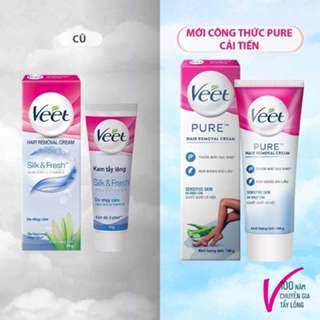  Kem Tẩy Lông VEET Silk & Fresh An toàn và dịu nhẹ Dành cho da thường và da nhạy cảm 