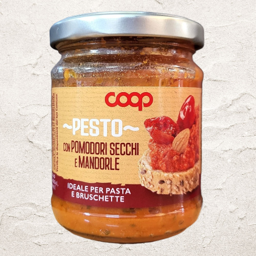 COOP < Lọ ĐỎ 180g > SỐT PESTO CÀ CHUA / Ý / Pomodori Secchi Pesto Sauce