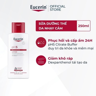 [KOL x Eucerin]Sữa dưỡng thể cho da khô nhạy cảm Eucerin pH5 Lotion 250ml