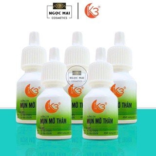  Combo 5 kem chấm mụn siêu tốc K3 xoá mụn bọc đầu đen trứng cá mờ thâm liền sẹo  10g  