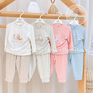 Bộ Dài Tay MBB Chất Bamboo Mềm Mại, Thoáng Khí Cho Bé Trai Bé Gái / Minh Baby Mẫu Mới 2025