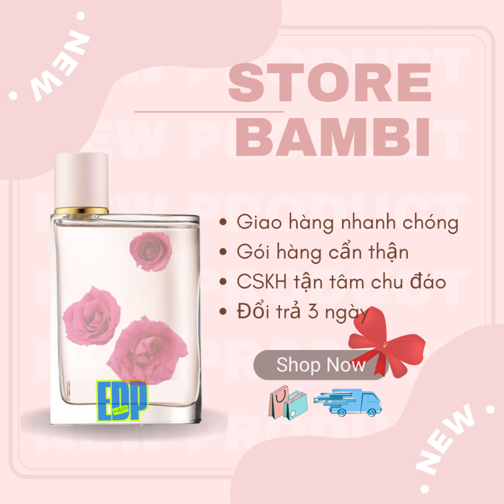 Nước Hoa Chiết Nữ Her🍓Hồng – Dâu mọng ngọt ngào, thơm lâu cả ngày 5ml | 10ml