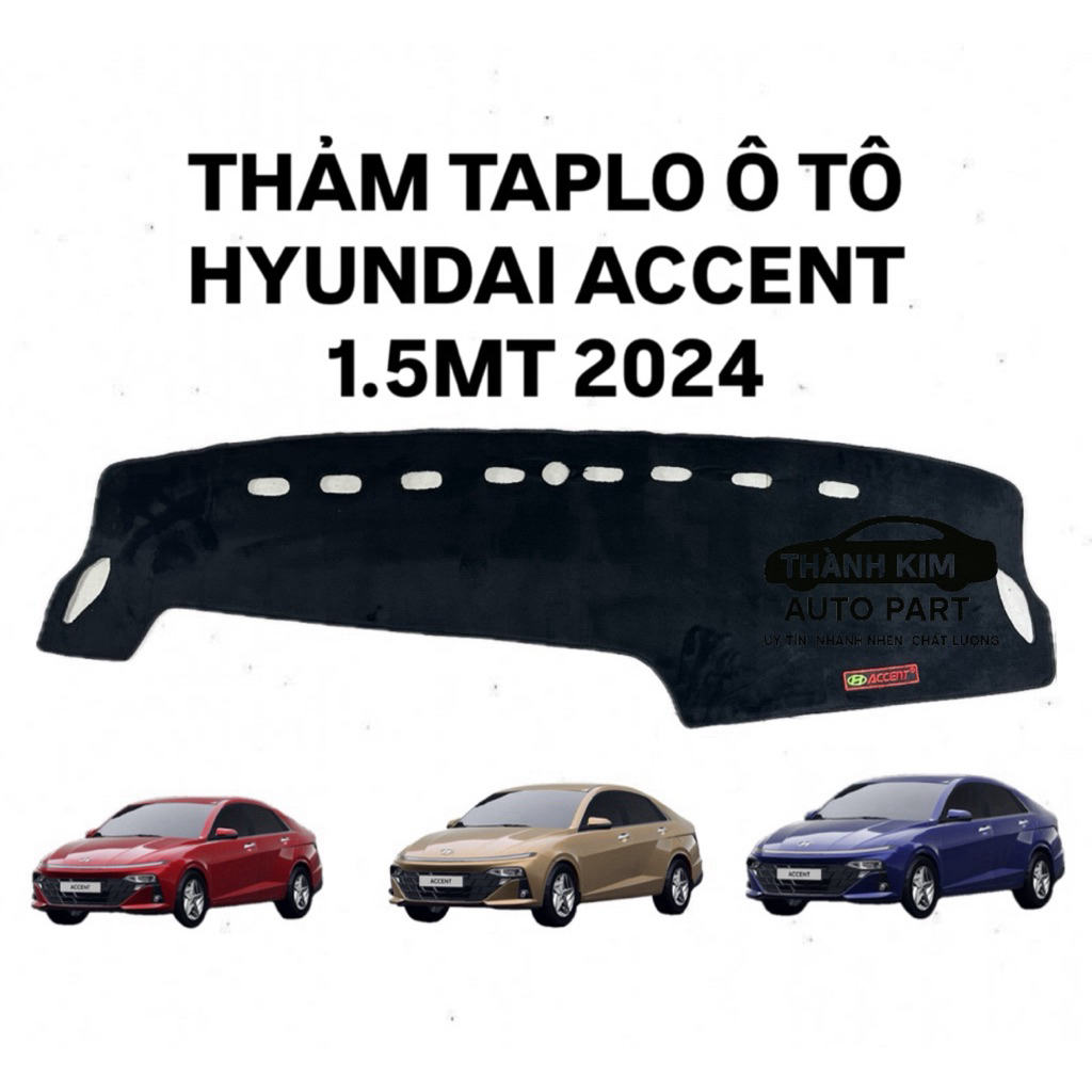 THẢM TAPLO Ô TÔ HYUNDAI ACCENT 2024 VẢI NHUNG CAO CẤP