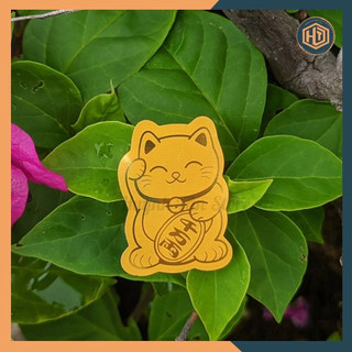 Miếng dán mèo thần tài phong thủy