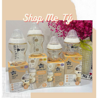   BẢN TRƠN  HỌA TIẾT  Bình sữa Tommee Tippee Natural Start 150ml 260ml nhựa PPSU cho bé từ 0m+ 