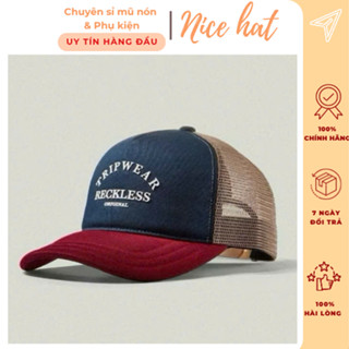  Mũ nón lưỡi trai phối lưới unisex nam nữ Reckless Trip Wear vải cotton - LTC15 