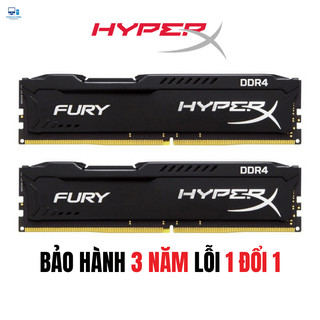  Ram PC Hyperx 8GB 16GB DDR4 bus 2400 2666 3200 MHz Fury PC4 DIMM - Bảo hành 3 năm lỗi 1 đổi 1 