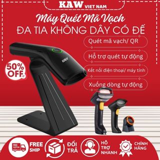 Máy Bắn Mã Vạch KAW Cầm Tay Cao Cấp Bắn Mã Vạch, QR, Có Dây, Không Dây, Bluetooth