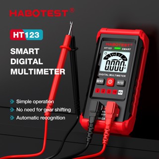 (Bảo hàng 1 năm)HABOTEST HT123 Đồng hồ vạn năng kỹ thuật số  600V AC/DC 2000 Thông minh Đếm lửa Nhận dạng độ