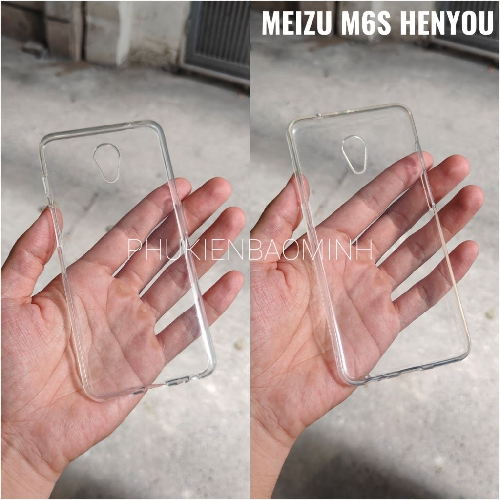 [Meizu M6S/ S 2018] Ốp lưng silicon dẻo đen/ Trong cao cấp Henyou