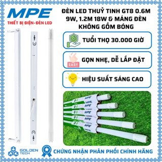 (CHỈ GIAO HỎA TỐC TẠI SÀI GÒN ) Bóng Đèn Led Tuýp 0.6 mét, 1,2 mét MPE Chính Hãng