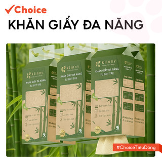   Choice  Khăn Giấy Đa Năng Inno - 001 5 Lớp Từ Bột Tre Klinny Dai Thấm Hút Tốt 