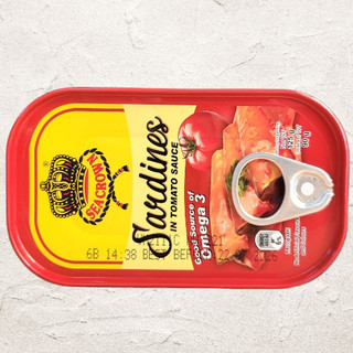 SEA CROWN < hộp DẸT ĐỎ 125g > CÁ TRÍCH SỐT CÀ / Sardines in tomato sauce (HALAL)