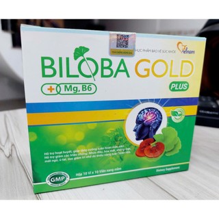 Biloba Gold Plus - Viên Uống Bổ Não. Hộp 100 viên. 