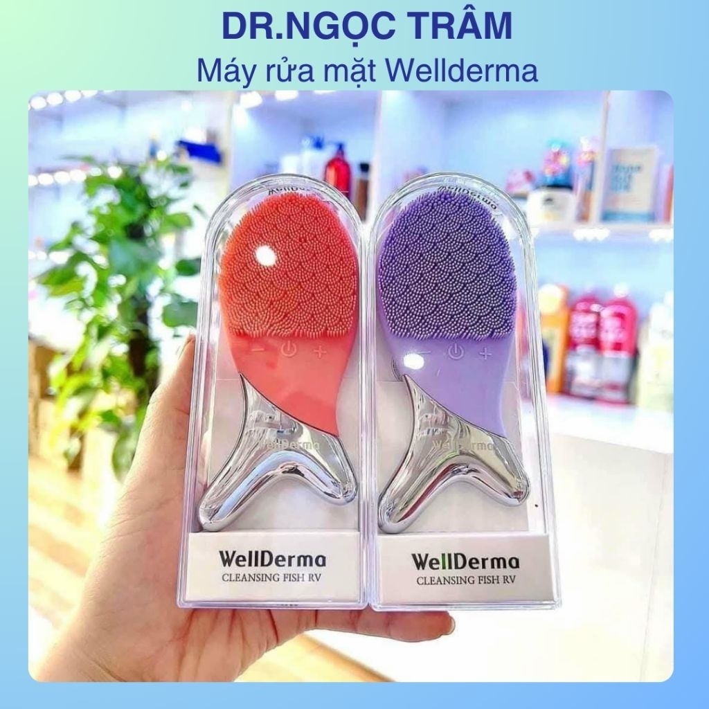 Máy rửa mặt con cá Wellderma Cleansing