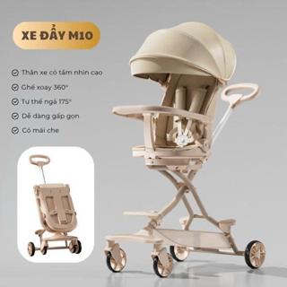[Ȟỏa Tốc 2H] Xe đẩy nâng cấp M9 M10 2 chiều 3 tư thế ngả sâu  cho bé yêu có bàn ăn dặm Minhnhi.Kid