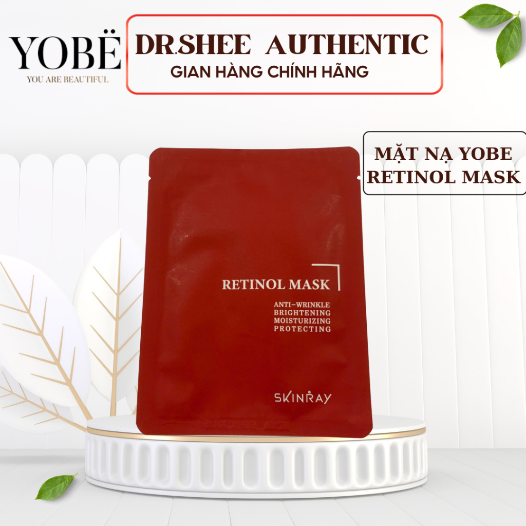 Mặt nạ Yobe Retinol Skinray Mask dưỡng ẩm, làm dịu, phục hồi, trẻ hóa da