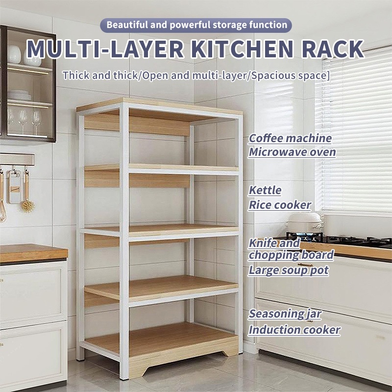 Kệ để lò vi sóng gỗ MDF cao cấp chống thấm nước, mối mọt, gỉ sét kiểu dáng Hàn Quốc | BigBuy360 - bigbuy360.vn