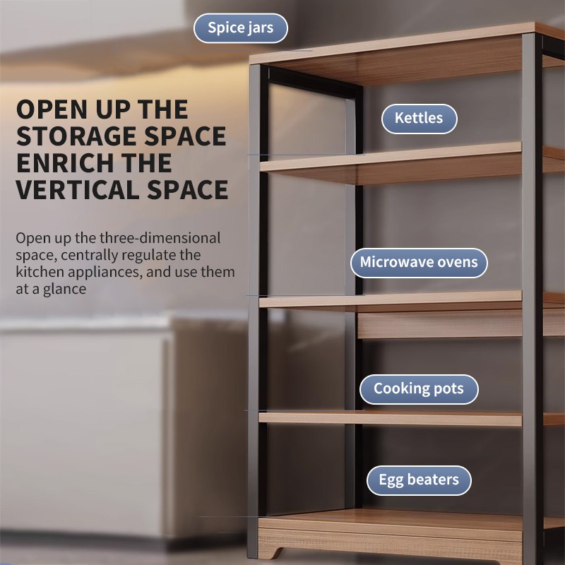 Kệ để lò vi sóng gỗ MDF cao cấp chống thấm nước, mối mọt, gỉ sét kiểu dáng Hàn Quốc | BigBuy360 - bigbuy360.vn