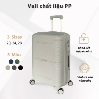 Vali. Vali chất liệu PP. 20/24/28. Đi công tác, chuyển nhà, văn phòng, vali sẽ không bị hỏng