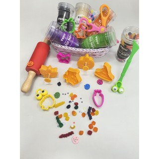 Combo Halloween Gift Set bột nặn đất nặn an toàn TEDU