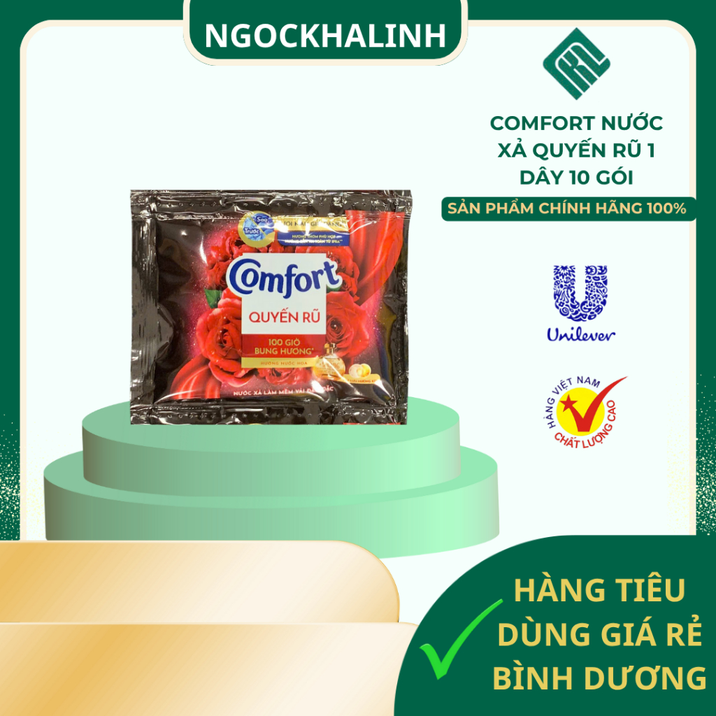 Nước xả vải Comfort dây  1 dây 10 gói  