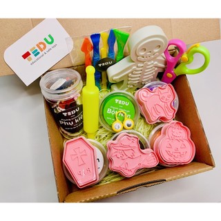 Combo Halloween Gift Set bột nặn đất nặn an toàn TEDU