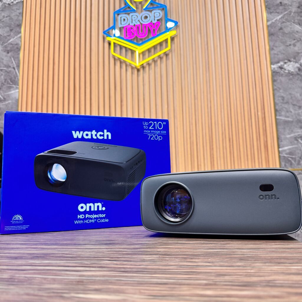 Máy chiếu hãng Onn chiếu tối đa 210 inch, độ phân giải 720p / Máy chiếu Westinghouse 720P Wi-Fi Home