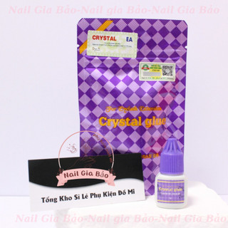 [ Giá Hủy Diệt ] Keo nối mi Crystal Glue Tím Chính Hãng - Khô 2-3s (5ml), keo nối mi, Dụng Cụ Nối Mi ( Gia Bảo )
